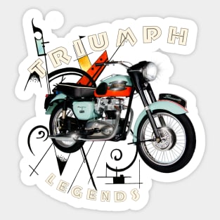 Legendary Triumph T120 Bonnie Motorcycle Sticker